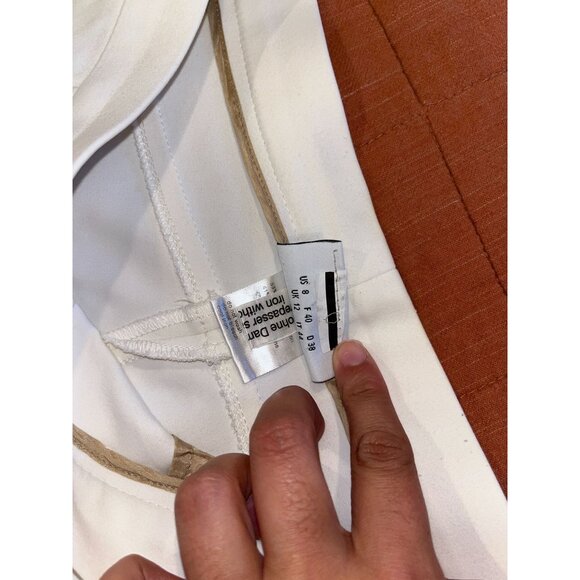 Akris Punto Womens Ivory High Rise Slim-Fit Pants Size 8 - Picture 7 of 12